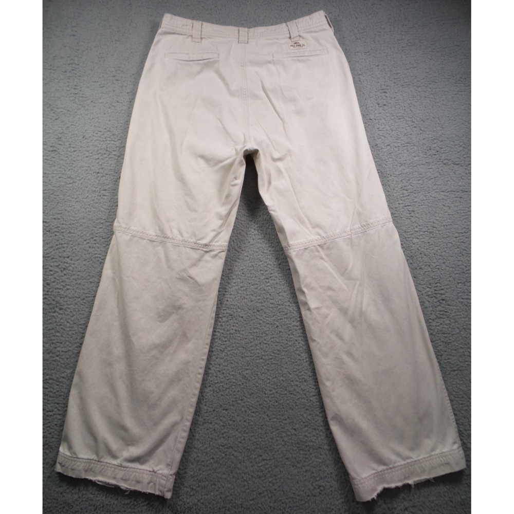 Vintage Polo Jeans Co Ralph Lauren Pants Mens Size 31x32 Beige Cargo Wide Leg - Picture 8 of 16